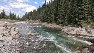 Waiparous Valley road, Ghost, Alberta, Canada.
