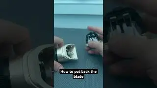 How to put back the blade for C6 professional pet dog hair trimmer/clipper