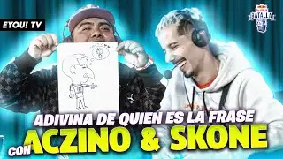 ACZINO y SKONE SE DIBUJAN y JUEGAN “ADIVINA QUIEN DIJO LA FRASE” - EYOU TV Pre RedBull Internacional