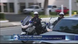Honolulu police conduct escort training ahead of World Conservation Congress