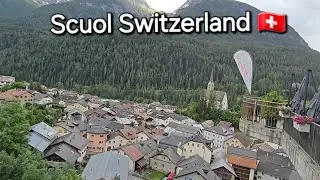 Walking in the beautiful Swiss village of Scuol 🇨🇭