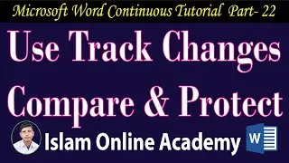 Use Track Changes । Compare and Protect in MS Word Bangla Tutorial