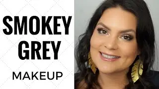 Grey Smokey Eye Tutorial with Pink Lips | Melissa Chee
