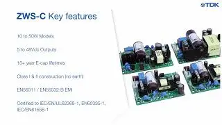ZWS 10-300W Long Life PCB type AC-DC Power Supplies