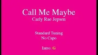 Call Me Maybe - Easy Guitar (Chords and Lyrics)