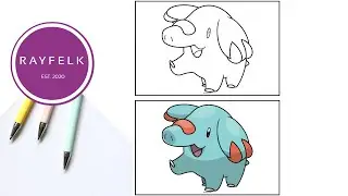 Phanpy Coloring Pages | Cute Phanpy Pokemon Printable Coloring Pages | Pokemon Coloring Page