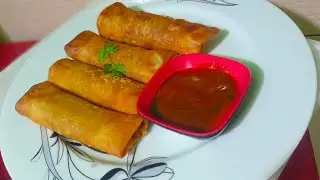 chicken spring roll recipe 🫔🫔evening snacks recipe 🤤