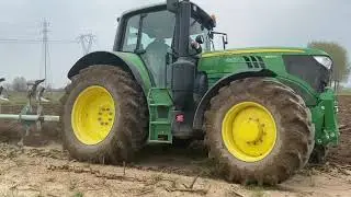 Aratura 2k21/ john deere 6155 m + aratro samadoval