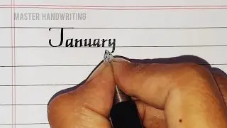 How to write months name in beautiful english handwriting ||  #handwritingtutorial