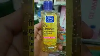 clean and clear fruit essentials facial cleanser brightening lemon.