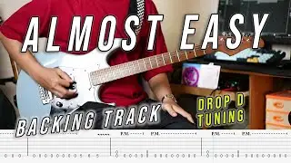 BACKING TRACK Avenged Sevenfold - Almost Easy Guitar Solo + TAB (DROP D)