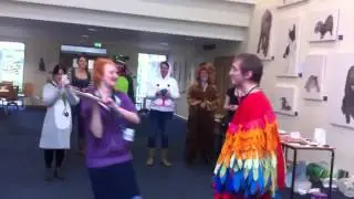 Barney gets cream pied - Vet School Silly Day