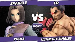 Port Priority 9 - Sparkle (Hero) Vs. FD (Kazuya, Diddy Kong) Smash Ultimate - SSBU