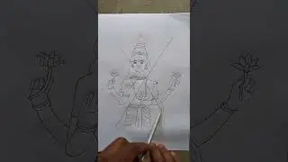 Laxmi Mata Drawing 😍 #drawing #laxmimata #sketch #shorts