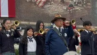 2025 Memorial Day Presentation No. 1. St. Patrick&rsquo;s Drum and Bugle Corps in action at Liberty Hall.