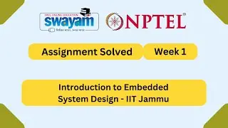 Introduction to Embedded System Design Week 1 | NPTEL ANSWERS 2026 #nptel2026 #myswayam #nptel