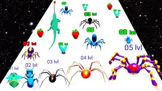 INCECT EVOLUTION 3D RUN - Max Level Spider -Asmr Gameplay