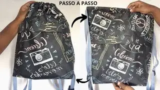 ATUALIZADA MOCHILA SACO/ Passo a Passo Fácil / Máquina Doméstica