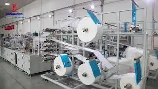 Fully automatic N95/KN95 foldable mask machine with auto breath valve