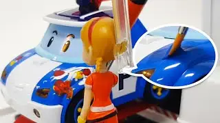 Colorindo A Equipe de Resgate | Jogo de Brinquedo |Animados para Crian&ccedil;as |Robocar POLI TV Portugu&ecirc;s