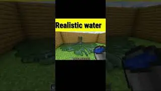 Realistic Water 😍😍#shorts#viral#viralshorts#minecraft#mcpe#tiktok2021#viralminecraft#steveee#short