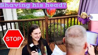 SHAVING MY DADS HEAD * I mess up*