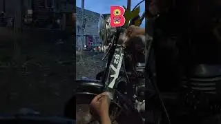 bullet bike ke shokup pe AK 47 sticker lagaye #ak #ak47 #bullet #shorts #yt