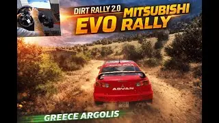 DiRT Rally 2.0 Gameplay | Mitsubishi Lancer Evolution | Greece Argolis (Ponomo Ekrixi) | G920 Wheel