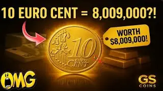 Монеты достоинством 10 евроцентов! Они могут стоить 8 009 000 долларов 😱 | GS Coins