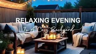 Relaxing Evening In A Warm Cozy Backyard || Creative Unique Night Landscaping Designs Ideas