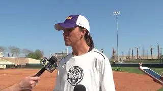 HC Beth Torina discusses softball's strong performance at LSU invitational