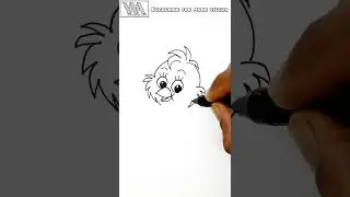 Simple Drawing Shorts || Cute little bird drawing || how to draw a bird || #simple #drawing #shorts