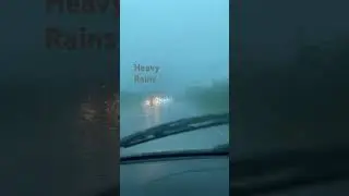 Poor visibility | Driving into heavy rain