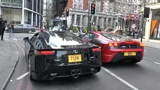 Lexus LFA HUGE REVS In London!!!