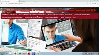 Fake Profile Identification in Social Network using Machine Learning and NLP