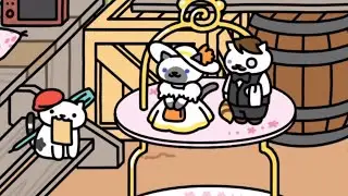 【ねこあつめ2】 すけさん家の庭114日目 珍しいレア猫さんの組み合わせです🥳