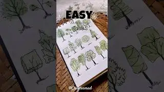 Easy Drawing Ideas/Drawing of trees #shorts #easydrawing #easydrawingforkids #tree