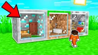 ¡Minecraft PERO hay MINI CASAS DENTRO de CUALQUIER BLOQUE 😂 😱 |  SRGATO MINI CASAS DIAMANTE y TIERRA