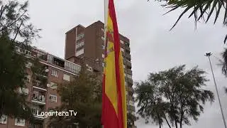 HOMENAJE a la BANDERA en TALAVERA momento de IZADO