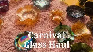 CARNIVAL GLASS HAUL | SOME DEPRESSION GLASS & MID CENTURY | THIFT HAUL  | PART 2