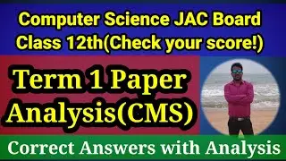 Term 1 Paper Computer Science Analysis||JAC Board CMS Paper Class 12 || 02/04/2022 Computer Science