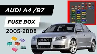Audi A4 (B7/ 2005-2008) Fuse Box Diagram & Relay Location