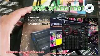 SamSung Portable SSD T7 Shield & Blackmagic Disk Speed Test