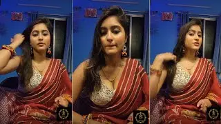 Teams outlook Skype video call Tutorial in Red Saree Part-V @Tangoocreation  #tango #tangolive