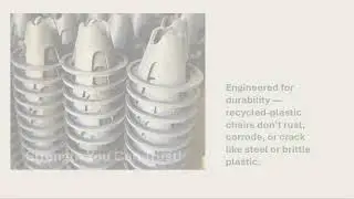 Concrete bar chairs landscape video