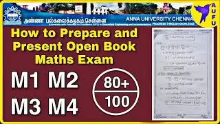 How to prepare and present maths in open book exam for all universities 👍