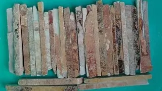 Red layered &hearts;️ Dry Slate pencil cleaning video 📸 // Oddly Satisfying Video 📸🤤