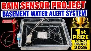 smart rain sensor based basement water clearing system working model - inspire award  - diypandit