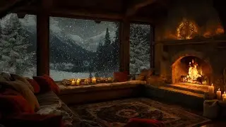 🔥❄️ The Perfect Winter Reading Nook | Cozy Fireplace & Snowy Window ASMR for Reading & Focus