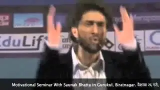 Motivational Seminar With Saunak Bhatta In Gurukul, Biranagar
